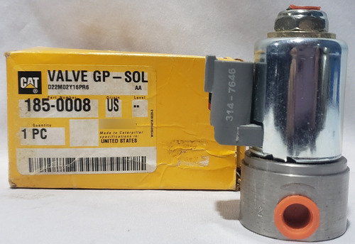 Valvula Selenoide Gp-sol Caterpillar 185-0008 1850008 Cat