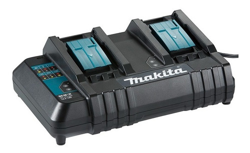 Furadeira Impacto Bateria Dhp486 C/lanterna Carr. Duplo Mak. Cor Azul-turquesa 110v/220v