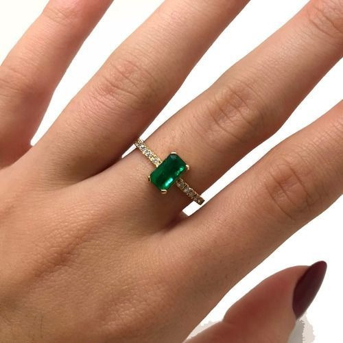 Anel Esmeralda Extra 1,15cts Diamantes Ouro 18k K975 23112