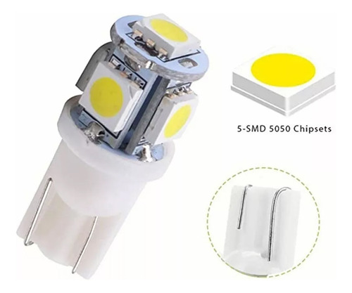 20 Foco Pellizco 5 Leds 5050 T10-158 Color A Eligir