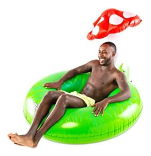 Flotador De Alberca En Forma De Hongo, Multicolor, Grande