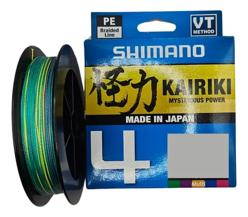 Linha De Pesca Shimano Multifilamento Colorida Kairiki 150m Cor