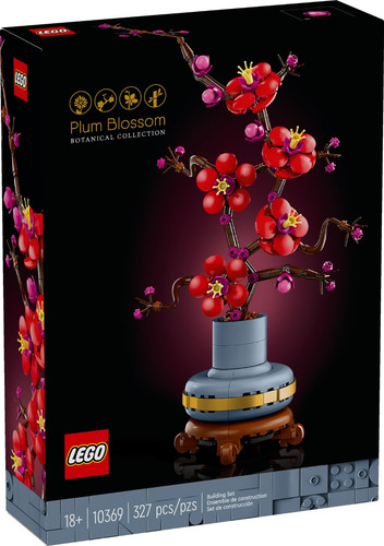 Kit Construcción Lego® Botanicals Flor De Ciruelo Roja 10369