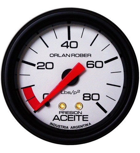 Presion De Aceite Orlan Rober Classic 52mm 80lbs Mecánico