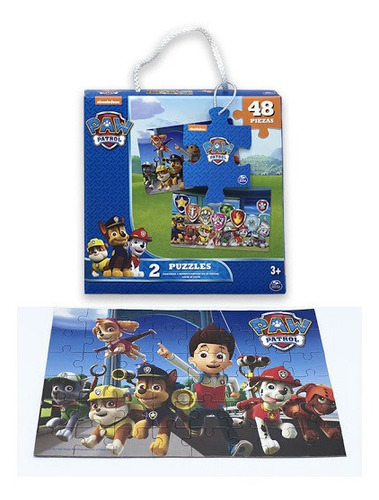 Paw Patrol Rompecabeza 48 Piezas,2 En 1  Mundotoys Flex