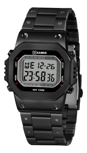 Relógio Masculino X-games Digital Xgnsd001 Bxsx Preto Aço