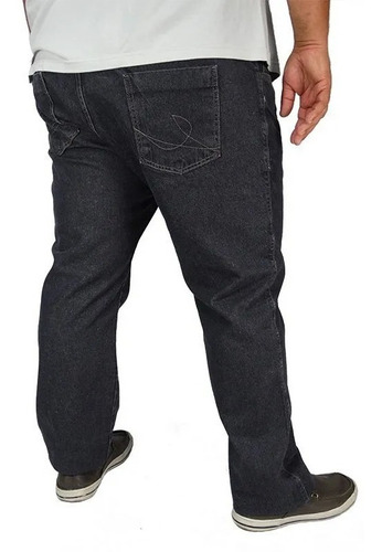 Calça Masculina Jeans Sarja Colorida Plus Size Até Nº 66