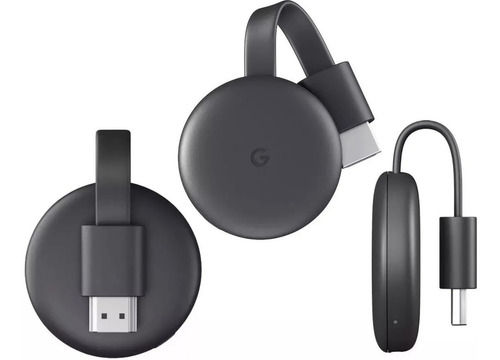 Google Chromecast GA00439 3ª geração Full HD carvão