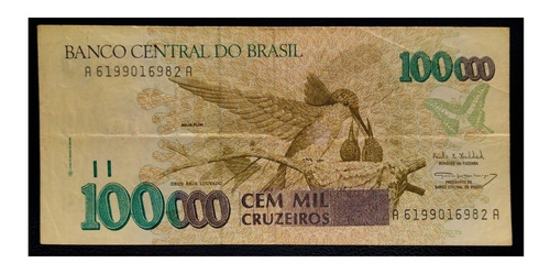 Brasil 100 Mil Cruzeiros 1993 Muy Bueno Pick 235