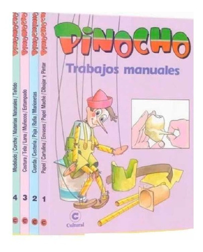 Pinocho Trabajos Manuales 4 Vols Cultural