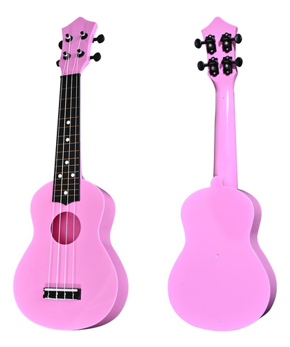 Ukelele Soprano 21 Pulgadas Rosa Para Niños Principiantes