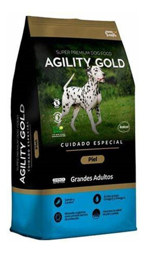 Agility Gold Grandes Adultos Piel 8 Kg