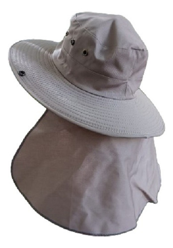 Sombrero Australiano Pesca Safari Gris Claro