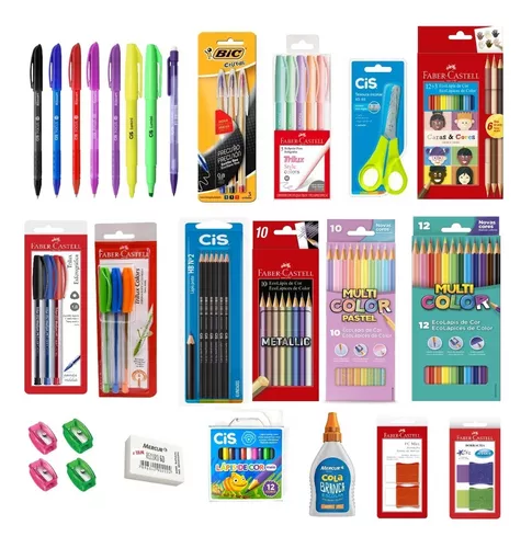 Kit Material Escolar Faber Castell - BASIC