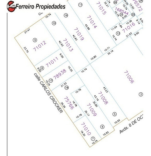 Imagen 13 de 13 de 8 Octubre Y Crocker Terreno C/2 Locales 382 M2 Altura 27 Mts. - Ideal Para Edificio En Plena Avenida