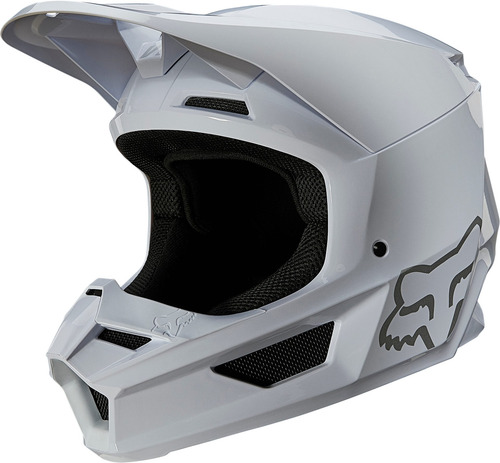 Imagen 2 de 5 de Casco Motocross Fox -v1 Plaic #26575 Blanco