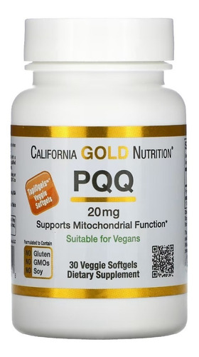 Imagem 1 de 3 de Pqq, Importada, California Gold 20mg - 30 Caps