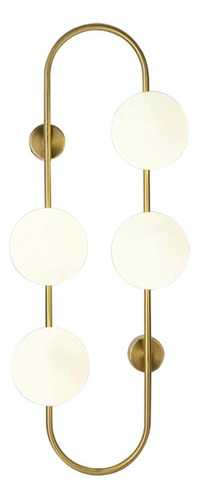 Arandela Moderna Molecular Globo Vidro Leitoso Parede 4xg9 Cor Dourado 110V/220V