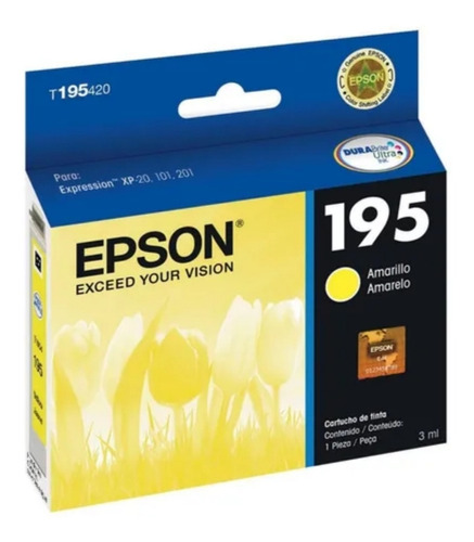 Cartucho De Tinta Epson 195 Yellow