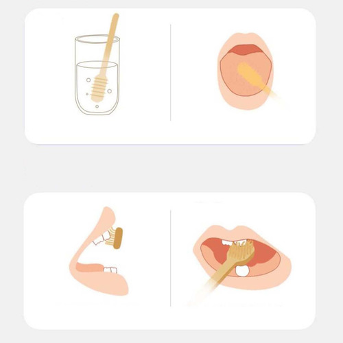 2x Cepillo De Dientes Para Bebés Cepillo De Lengua Para