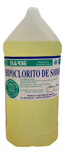 comprar Hipoclorito De Sodio Desinfectante Blanqueador 5l
