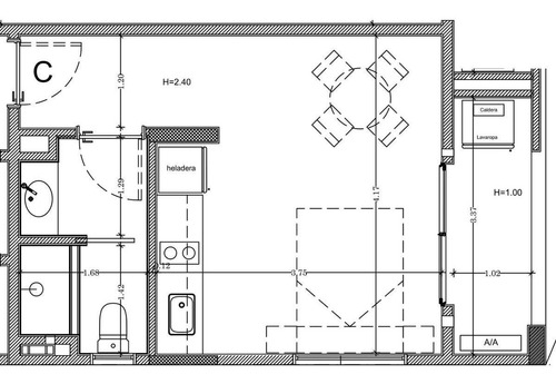 Imagen 9 de 30 de Departamento En Venta De 1 Ambiente En Colegiales