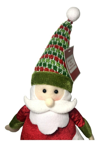 Boneco Papai Noel Luxo 50cm Vermelho Decoração Natal