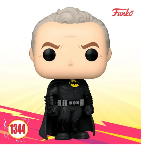 Funko Pop! The Flash – Batman Keaton Sans Masque (Alt) – Exclu PX – #1344 – Figurine Vinyle 9,5 Cm