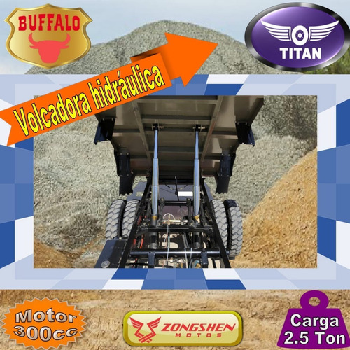 Triciclo Naftero Volcadora 2500kg Titan Buffalo 300cc 0km