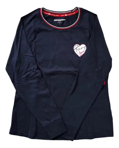 Polo manga larga tommy sale