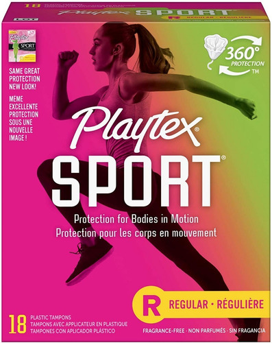 Playtex Tampones Deportivos Con Tecnología Flex-fit, Regular