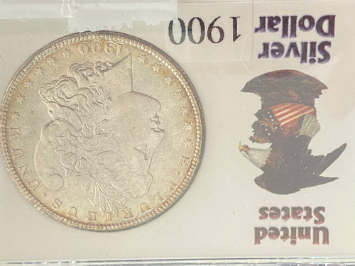 Dollar Americano Morgan D 1900 Encapsulado Vea Descripcion