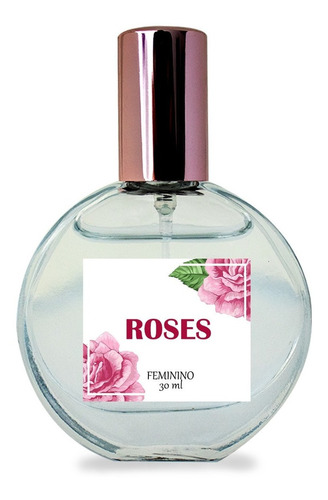 Perfume Feminino Roses Natural Clássico Floral 30ml