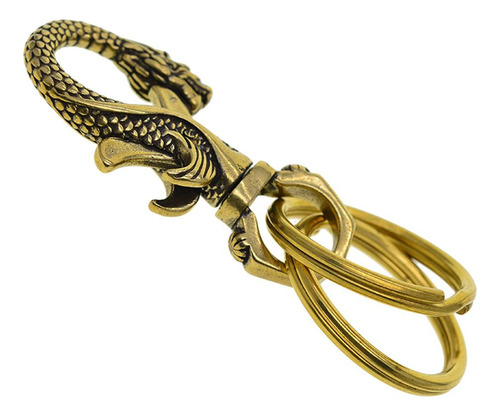 _ 10 Chaveiro Vintage Com 2 Anéis Dragão Chaveiros Chaveiros
