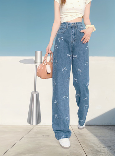 Mom Jeans Estampado Importación Premium Grueso Dama