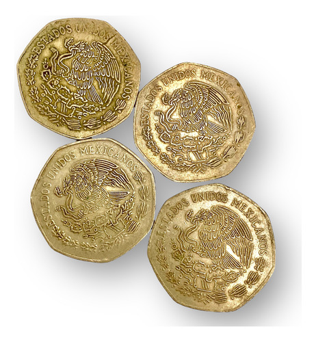 Lote 8 Monedas De 10 Pesos Hidalgo Todos Diferentes Años (Usado)