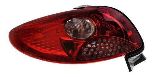 Juego Faros Traseros Fitam Peugeot 207 4 Puertas Rojo