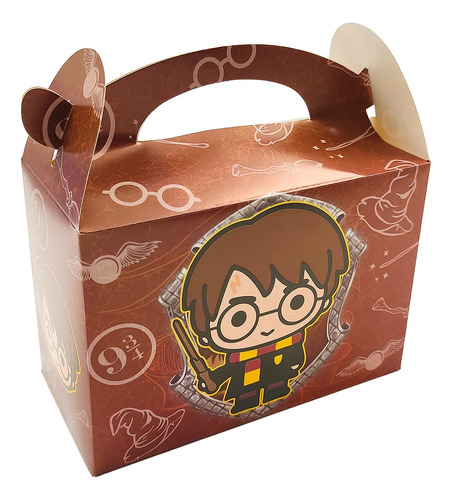 Caja Cajita Feliz Sorpresa X12 Unidades Harry Potter Mago