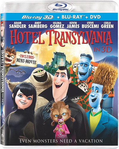 Blu-ray Hotel Transylvania 3d + 2d + Dvd