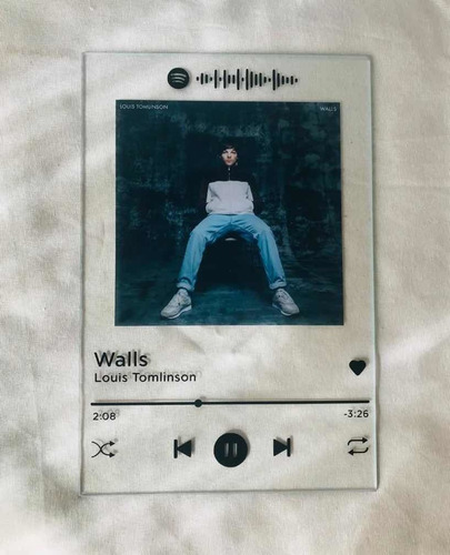 Placa Spotify Personalizada Vidrio