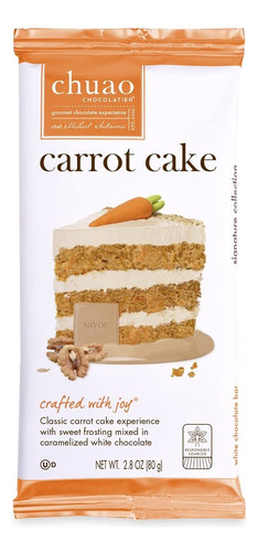 Barras De Chocolate Blanco Con Pastel De Zanahoria 3 Unidade