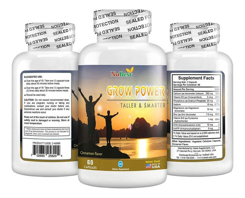 Imagen 1 de 4 de Grow Power Ganar Talla Estatura