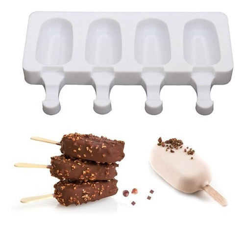 Molde De Silicona Paleta De Helado Ice Pops Pequeña