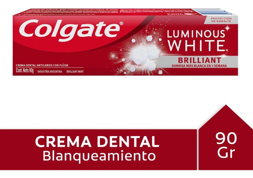 Pasta Dental Colgate Luminous White Brilliant 90g