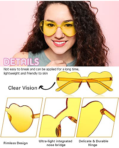 Photect 12 Parejas Corazón Formado Gafas De Sol Sin 547mj
