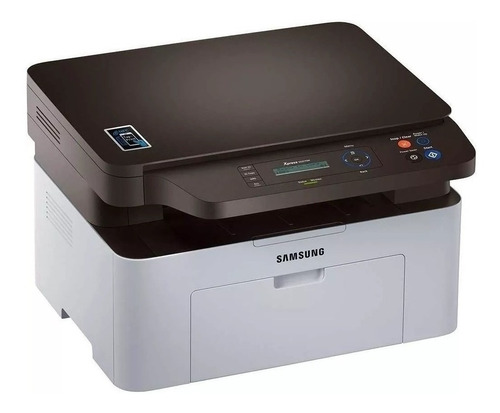 Impresora multifunción Samsung Xpress SL-M2070W con wifi blanca y negra 100V/240V