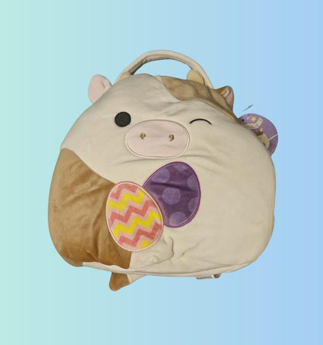 Peluche Vaca Ronnie Canasta Squishmallows Pascua Fiesta