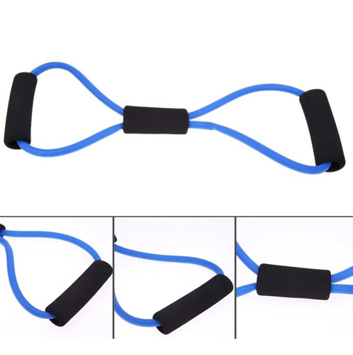 Imagen 4 de 10 de Bandas Elasticas De Tubo Tipo 8 Fitness Entrenamiento
