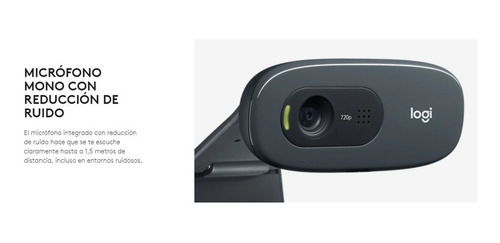 Webcam C270 Logitech Color Negro