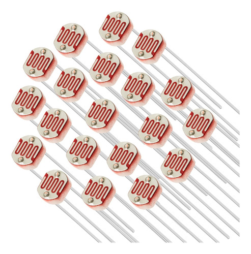 20 Unidades Ldr Gl 5528  Sensor Fotoresistor Fotocelda